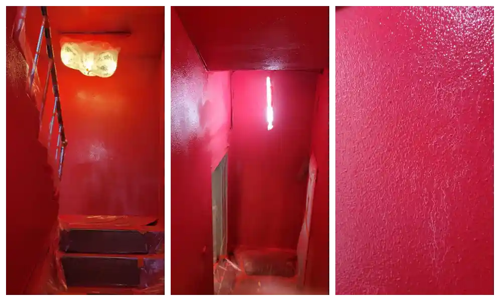 페인트도장-작업중